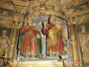 성 유스토와 성 파스토르 제단 조각_by unknown in 17th century_in the Hermitage of Sts Justus and Pastor in Olleros de Pisuerga_Spain.jpg